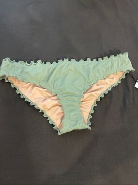 Shade & Shore Seafoam Ruffle Bikini Bottom